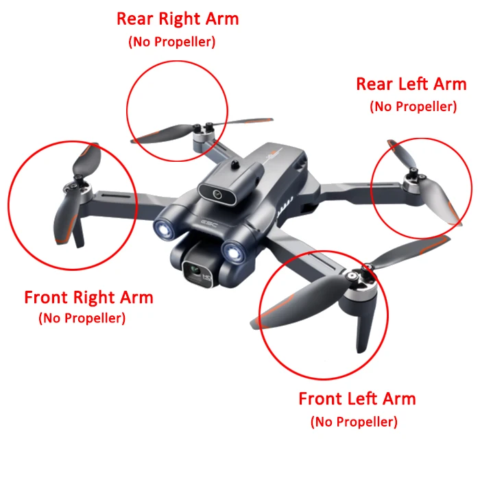 

S1S Original Spare Part LS-S1S Propeller / Motor Arm A1/B1/A2/B2 Arm with Engine Part RC Drone Quadcopter LSRC S1S Accessory