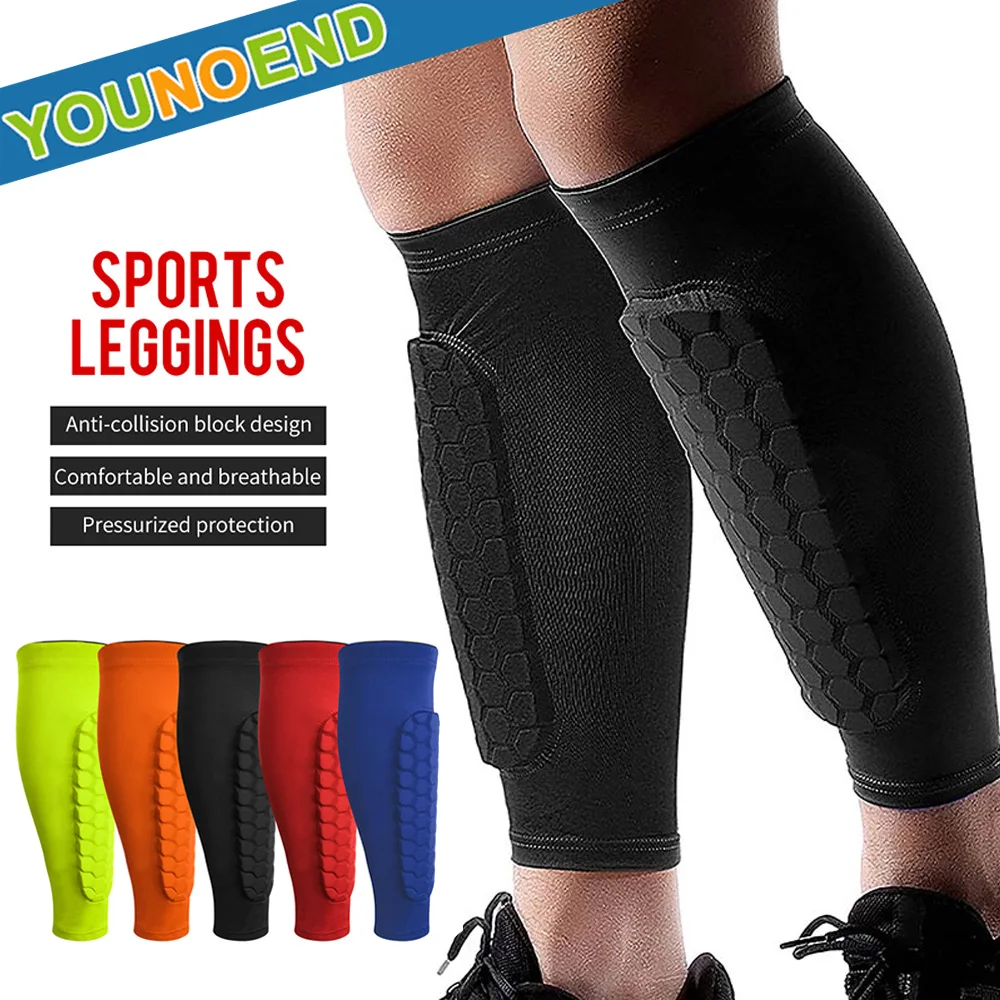 

Honeycomb Soccer Shin Guards Football Shields Sports Legging Shinguards Leg Sleeves Protective Gear Shank Protector