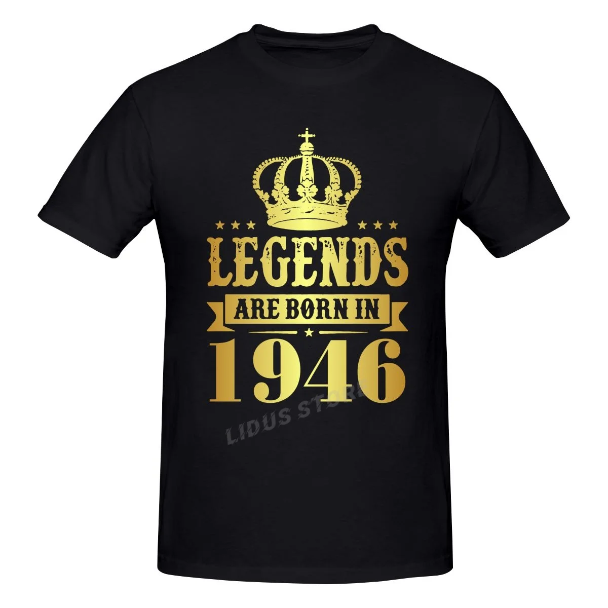 

Legends Are Born In 1946 76 Years For 76th Birthday Gift T shirts Harajuku Short Sleeve T-shirt Graphics Tshirt Brands Tee Tops