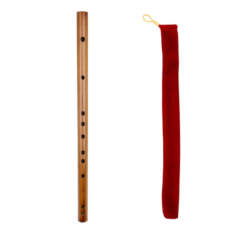 Key Meibet Mini Piccolo Velvet Bag Tune Bamboo Flute National Musical Instrument