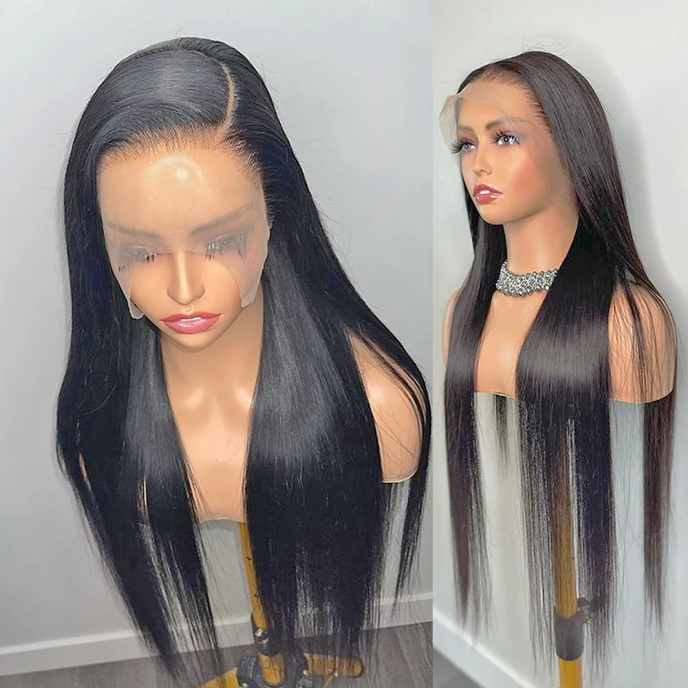 Lace Front Wigs Human Hair Straight 13x6 Frontal  Brazilian HD Transparent  Wigs Human Hair for Women 360 Full Lace closure Wig