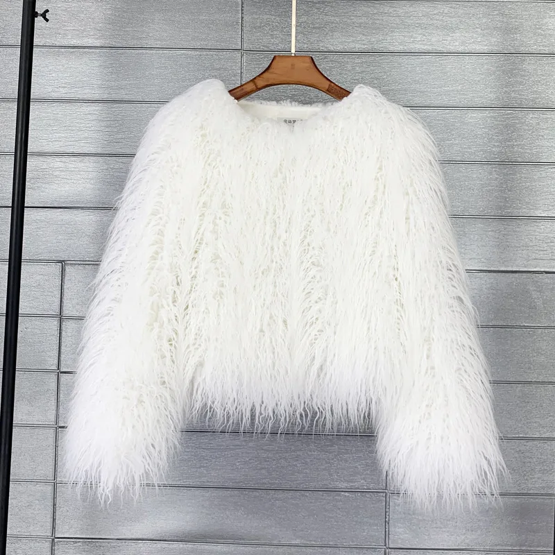 Fur Imitation Fur Coat for Women Pure Color Beach Wool Women's Short Coat Fur Coat Women