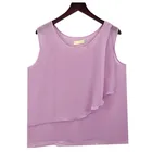 Женская шифоновая майка с оборками, однотонная шифоновая блузка для девушек, рубашка в стиле шик, лето 2022