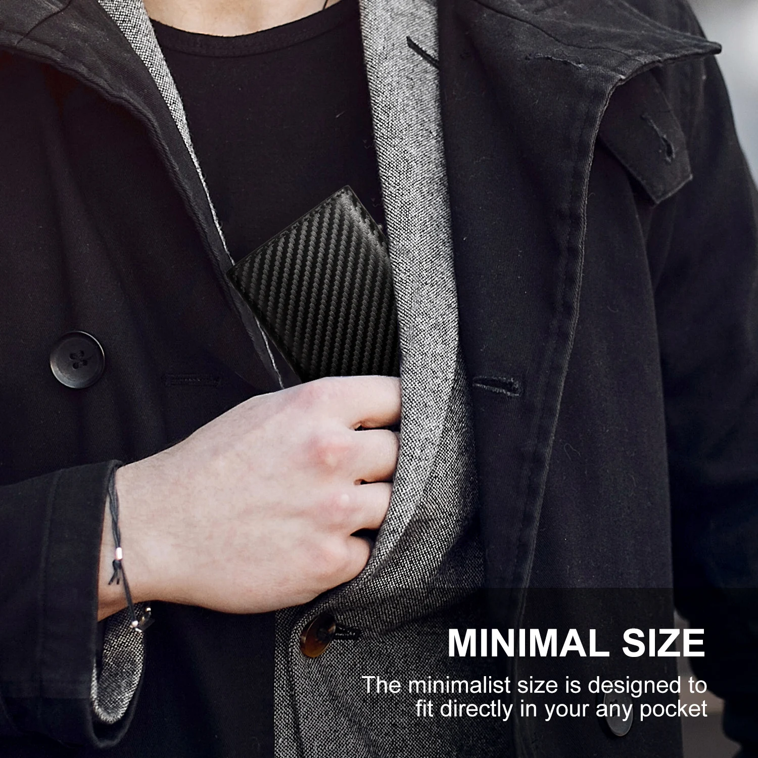 Мужской бумажник с отделением для монет и банкнот