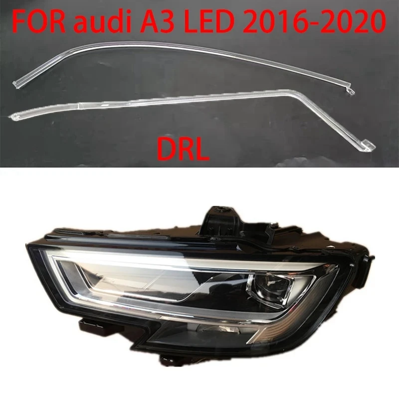 

Head Light Lamp DRL Headlight Light Guide Plate Daytime Running Light Tube Car Accessories For A3 S3 LED 16-18