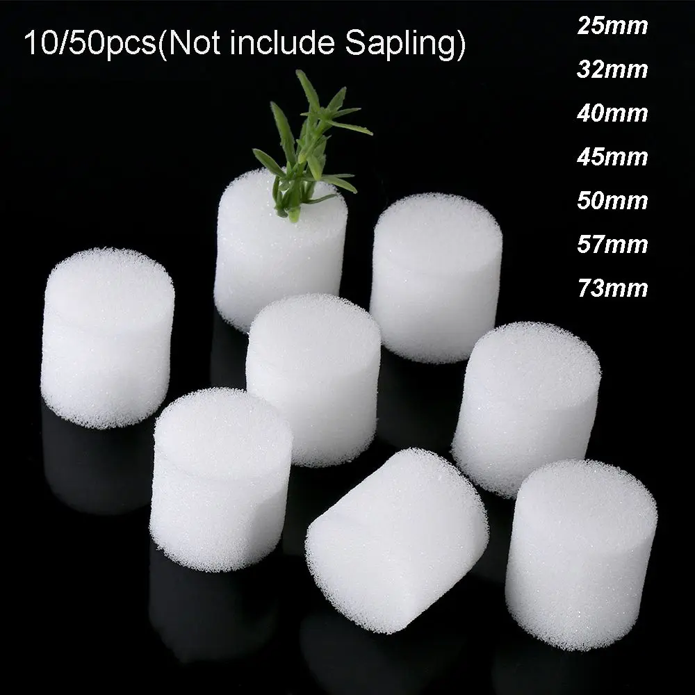 

10/50pcs Soilless Hydroponic Vegetables Nursery Pots Sponge Flower Seed Cultivation Soilless Cultivation System Seed Trays