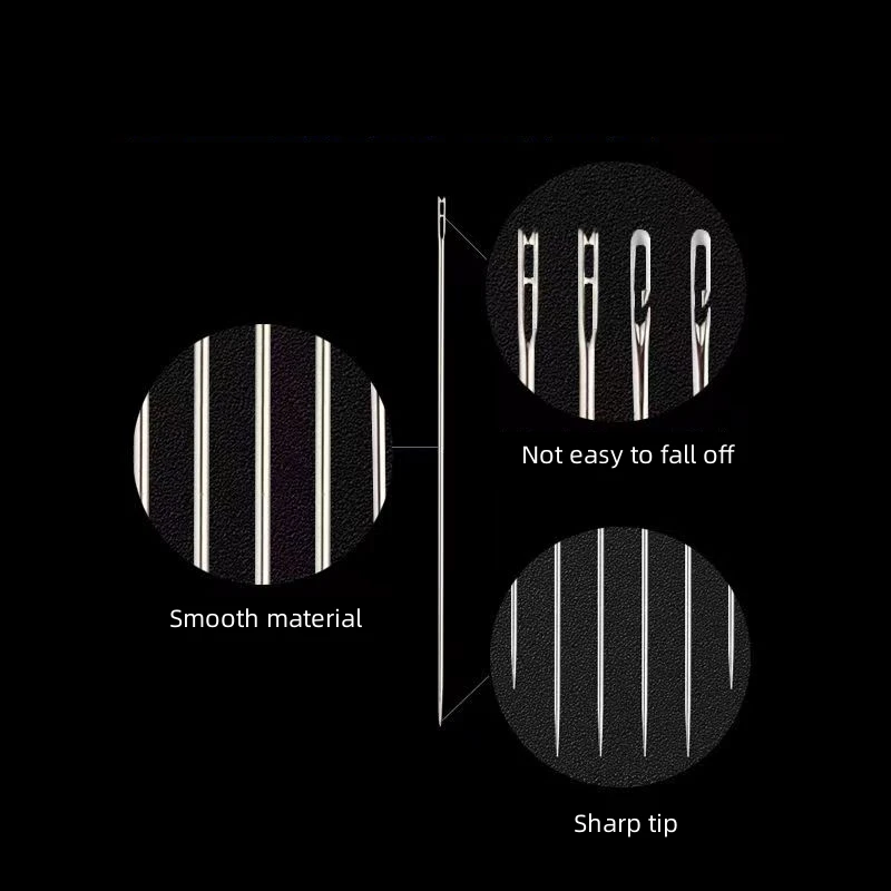 

Threading DIY Tool Needle-side-behind Hole Hand Household Needle Cylinder Blind Needle Elderly Stainless Steel Sewing Needless