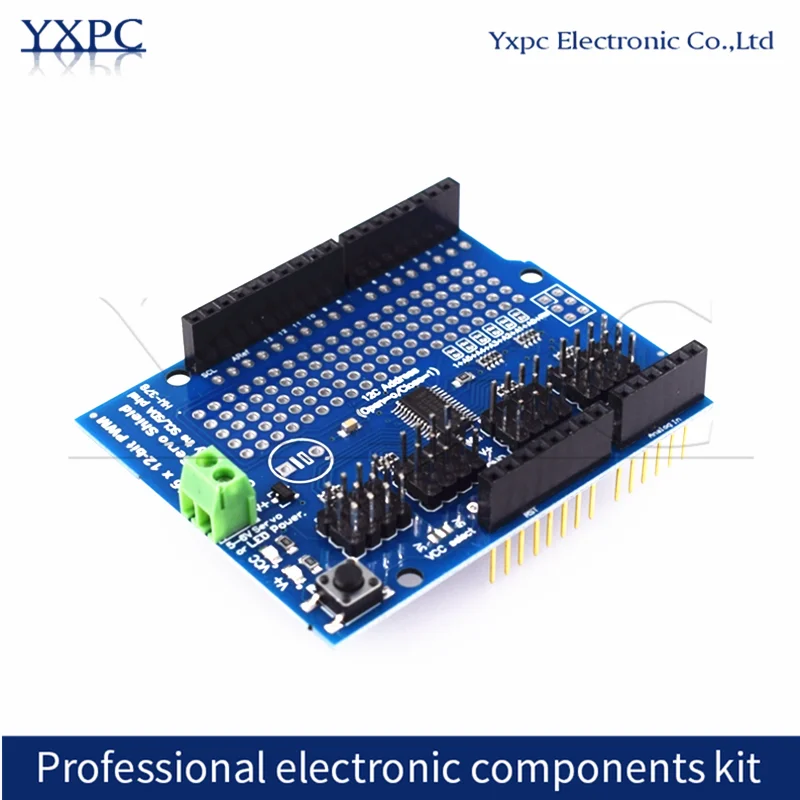 

IIC I2C servo shield 16 Channel 12-bit PWM/Servo Driver-I2C interface PCA9685 For Arduino Robot PWM Uno Mega R3 Replace