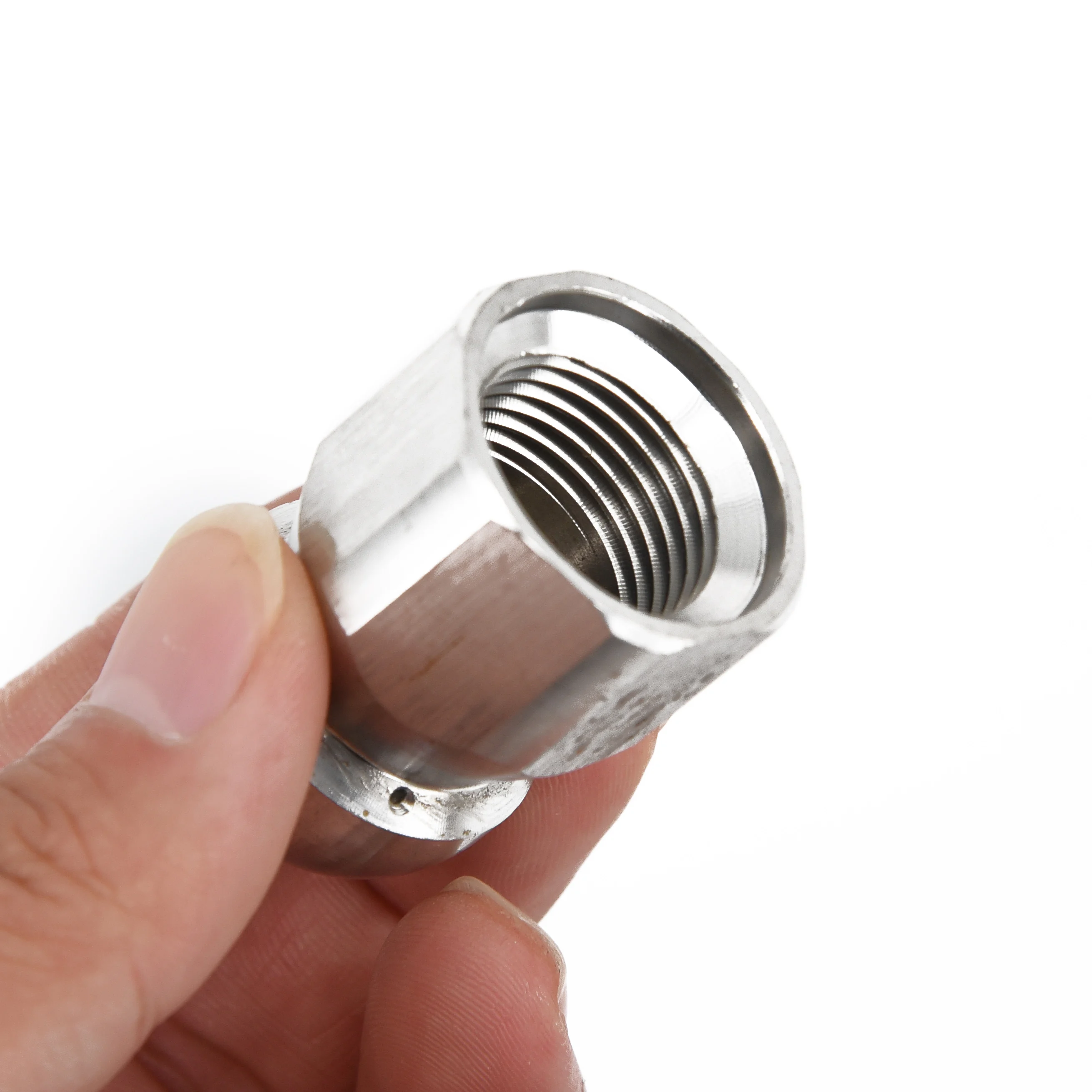

3/8 F Pressure Washer Drain Sewer Cleaning Pipe Jetter Rotary Nozzle Silver Kit