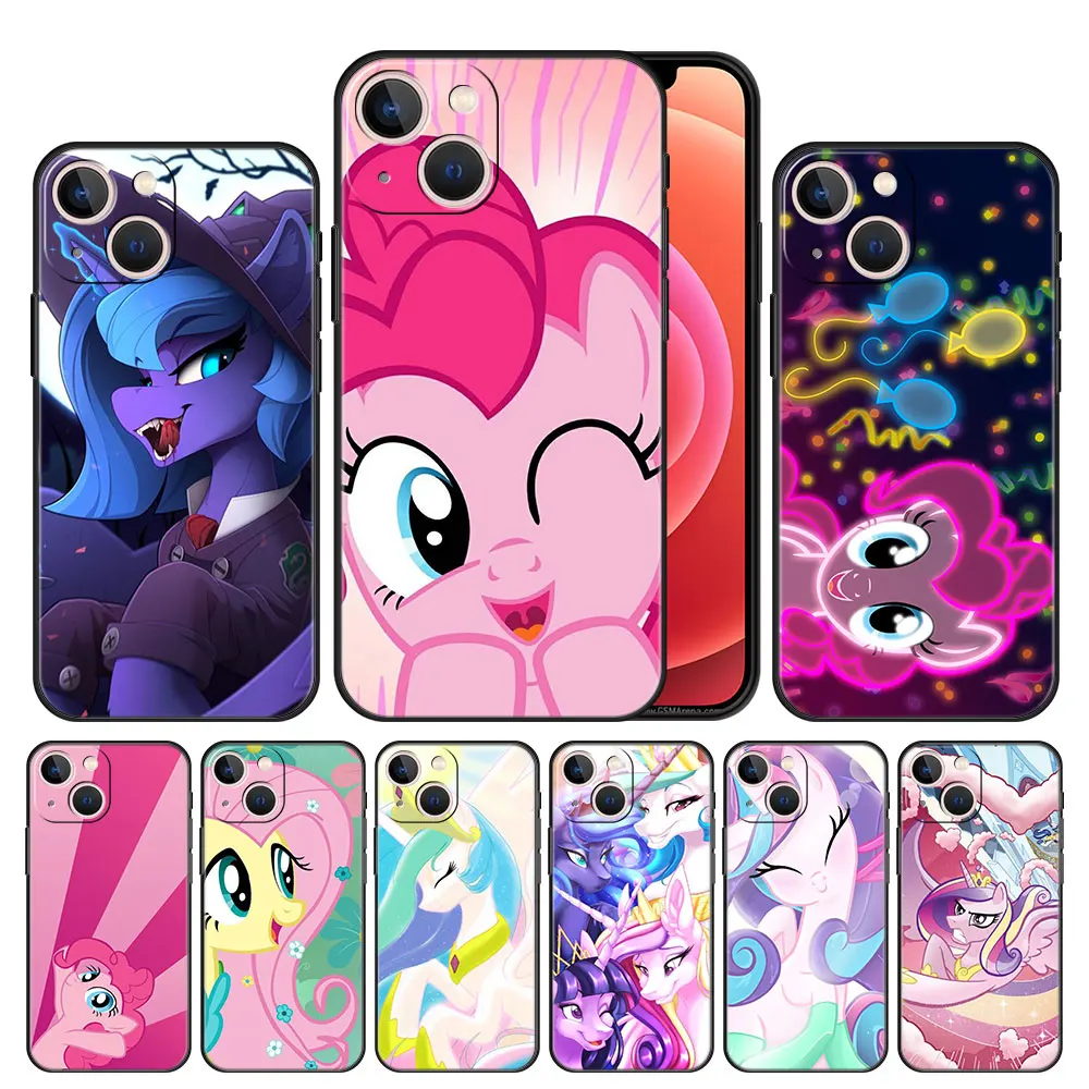 

Phone Case Cover for iPhone 11 12 13 Pro Max Xs 7 8 Plus 6 5 SE XR Mini Thin Original Shockproof My Little Pony Horse Cartoon