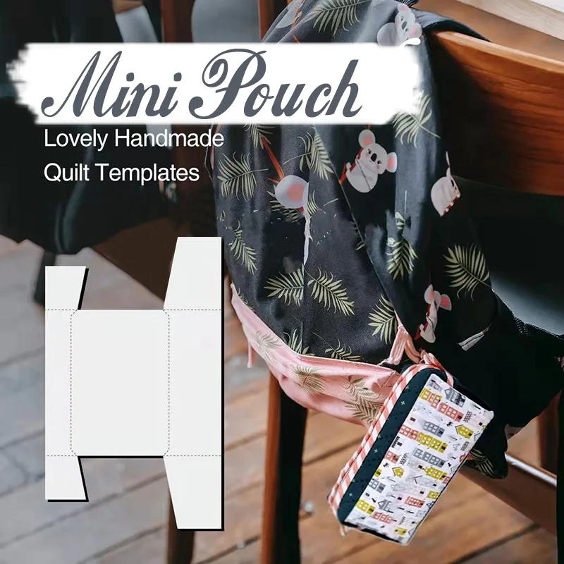 

Mini Pouch Quilt Template Reusable DIY Storage Bag Sewing Ruler Multipurpose Sewing Pattern Tools Sewing Ruler DJA88