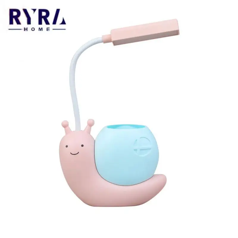 

LED Astronaut Night Light Creative Cute Cartoon Snail Shape Table Lamp Eye Protection Lighting Lights For Student Dormitory