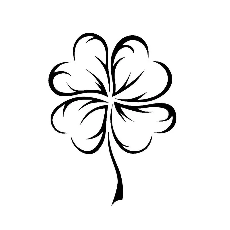 

Виниловые наклейки на мотоцикл с изображением счастливого клевера, черного/серебряного цветов, 11,2*15,2 см