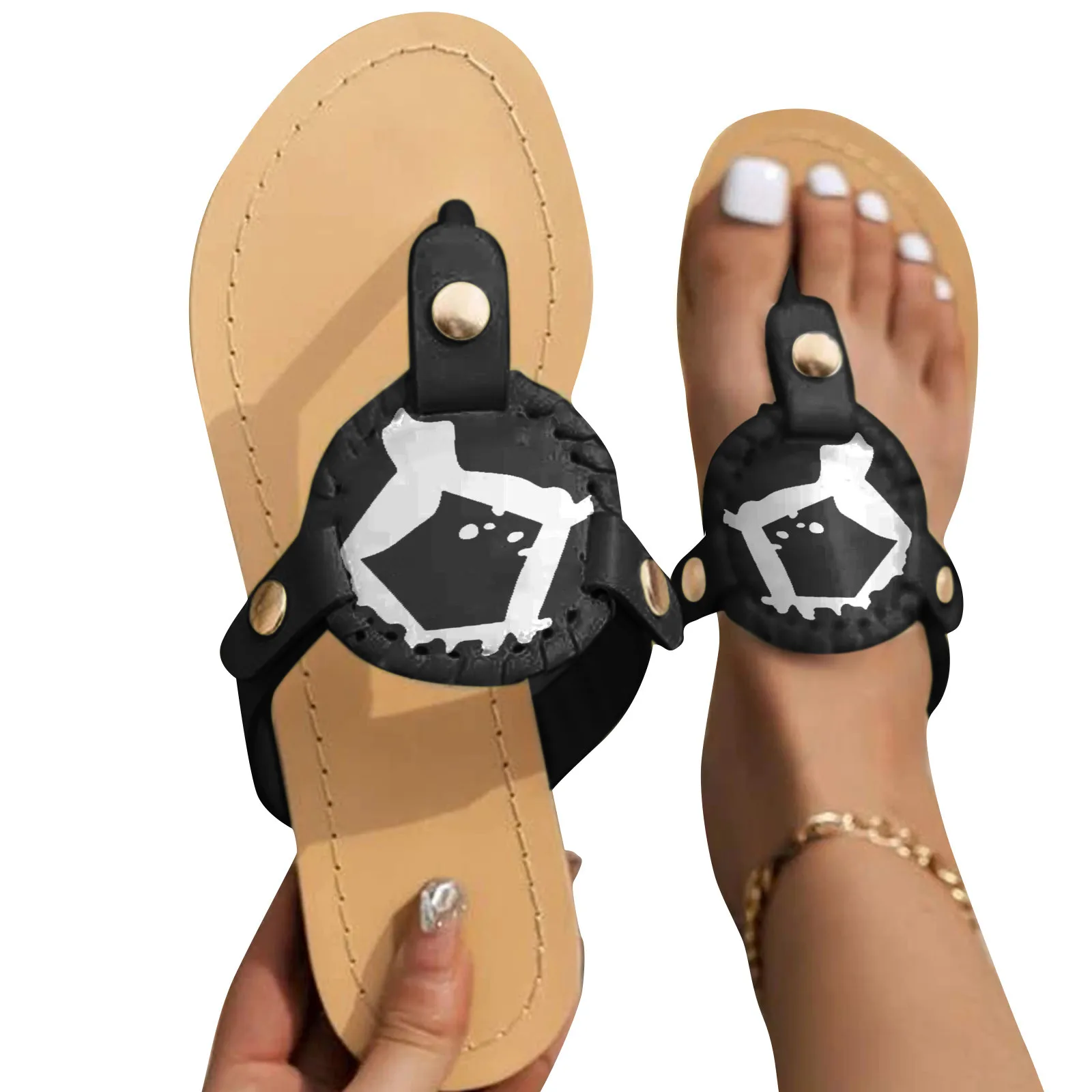 

Женские сандалии, бейсбольные шлепанцы с рисунком, женская обувь на каблуке