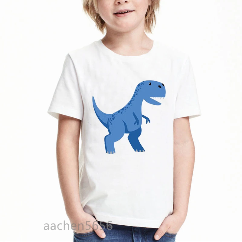 Cute Dinosaur Cartoon Print T-shirt for Girls Fashion Children Clothing Kids Clothes Boys Print Graphic T Shirts,Drop Ship
