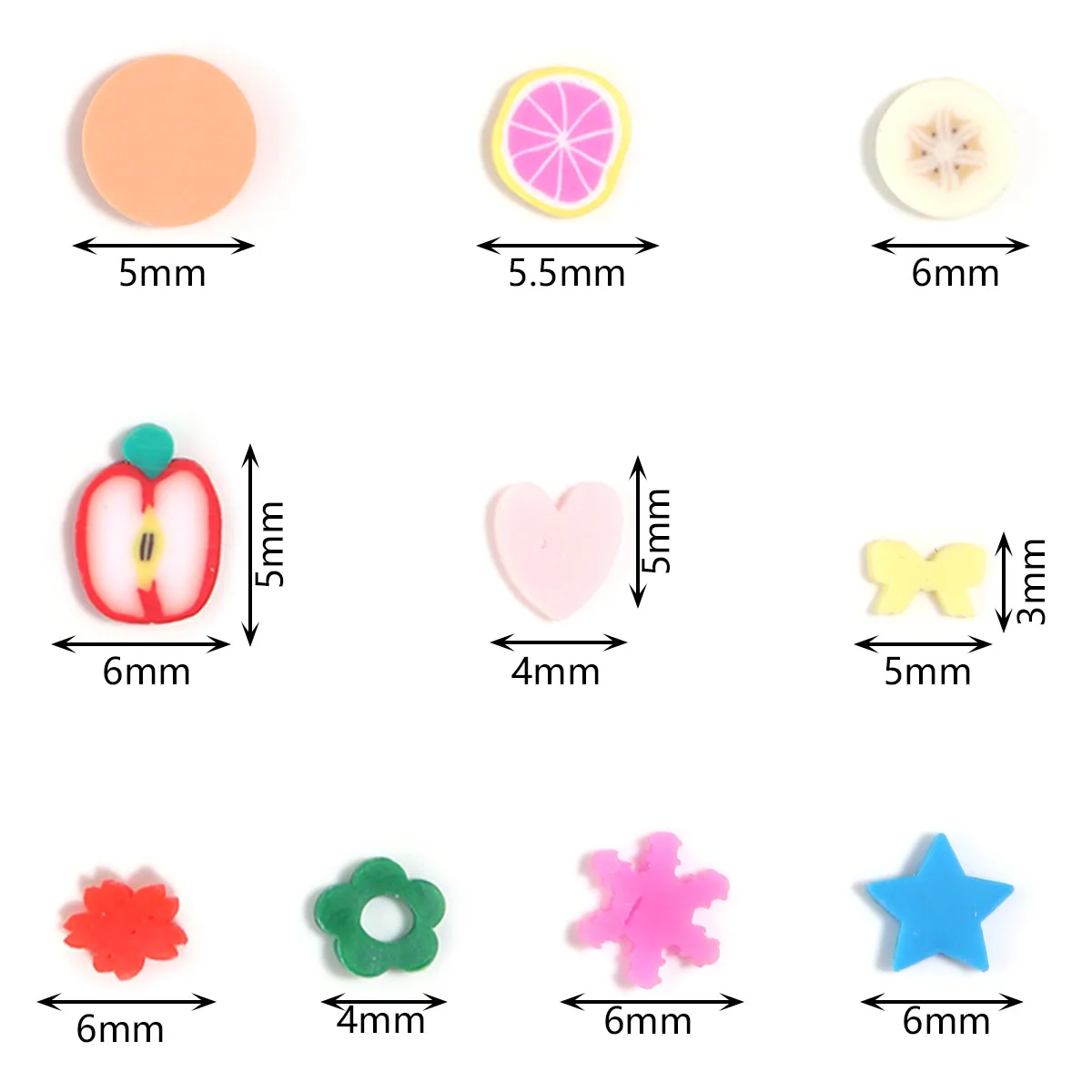 Цветные бусины из полимерной глины для изготовления ювелирных изделий 1000 шт