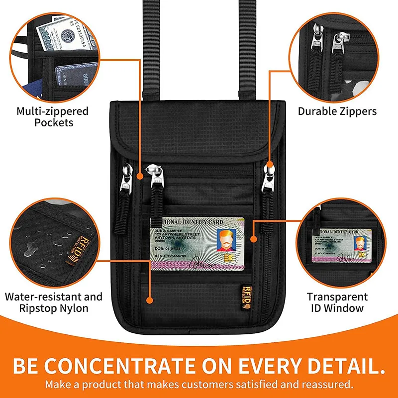 Органайзер для паспорта и кредитных карт с RFID-защитой