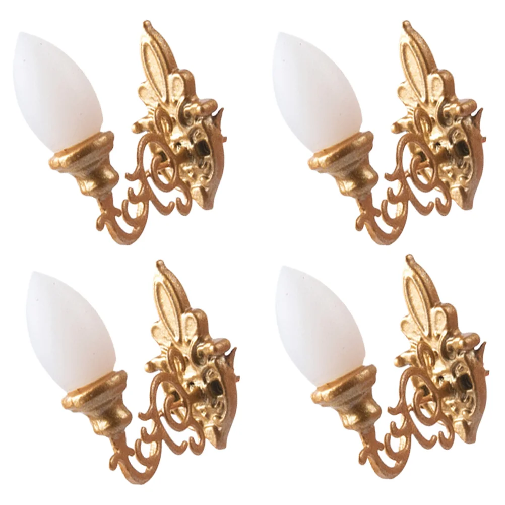 

Vintage Miniature Furnitures Dollhouse Wall Light Accessories Sand Table Building Materials