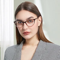 fashion retro women cat eye glasses frames optical eyeglasses frame myopia ultra light tr90 alloy prescription eyewear 2022 new