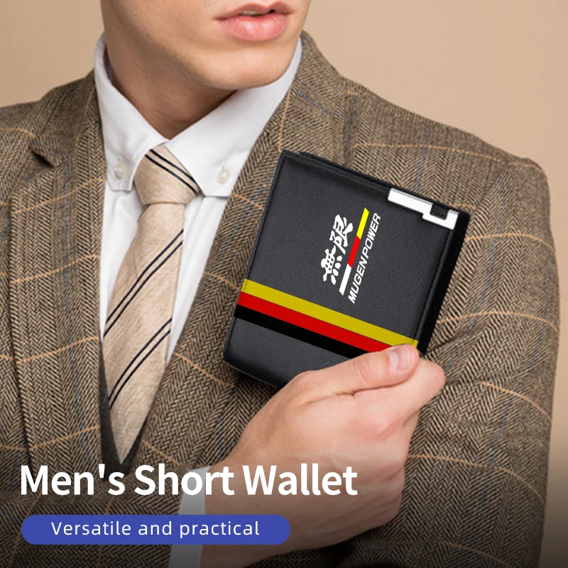 Кожаный мужской кошелек с логотипом автомобиля подарочная карта сумка для