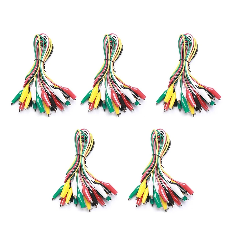 

10 Pieces And 5 Colors Test Lead Set & Alligator Clips,20.5 Inches (5 Pack)