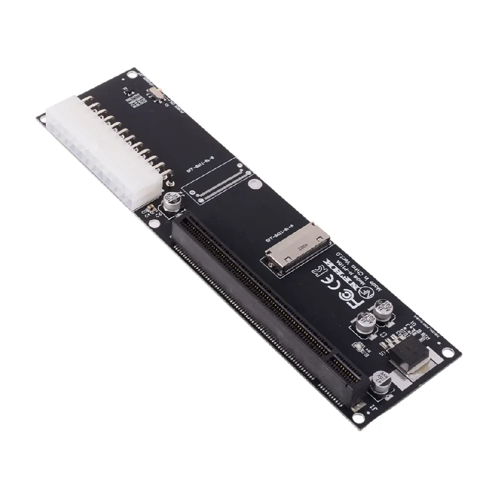Фото Адаптер Oculink 8X SFF-8611 SFF-8612 8i для PCI E 4.0 X16, внешняя видеокарта Gen 4, адаптер OCuLink EGPU, питание ATX 24 Pin №4