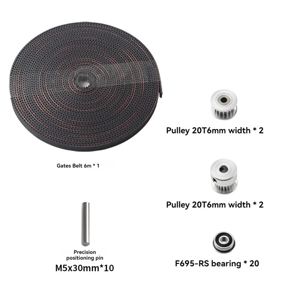 Комплект для 3D-принтера Zero G Mercury One.1 с ремнем 6 м