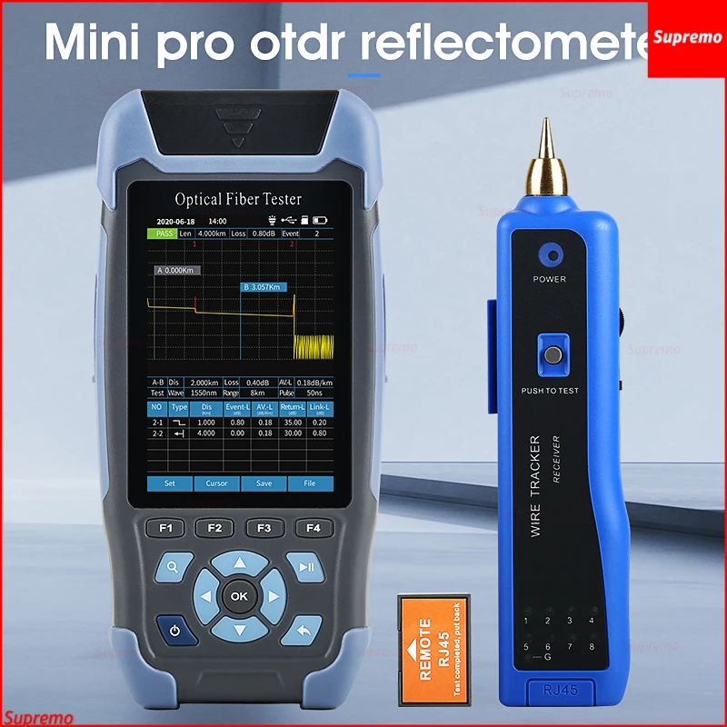 Новый профессиональный мини-рефлектометр с 9 функциями VFL OLS OPM карта событий 22/24