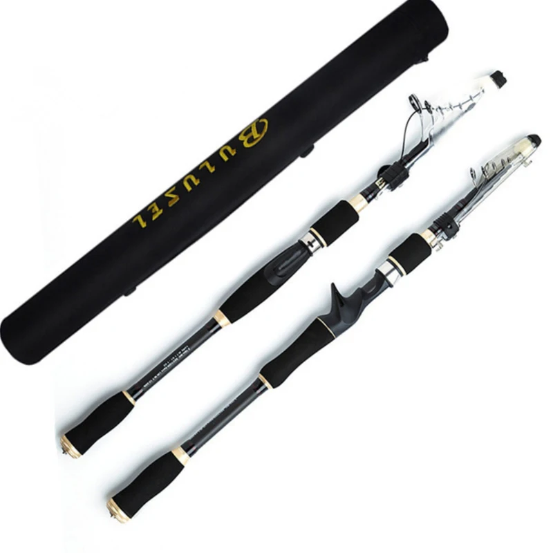 

1.8m-3.6m Carbon Fiber Fishing Rod Telescopic Ultra-light Lure Rod for Stream Freshwater Fishing Pole Surf Feeder Spinning Rod