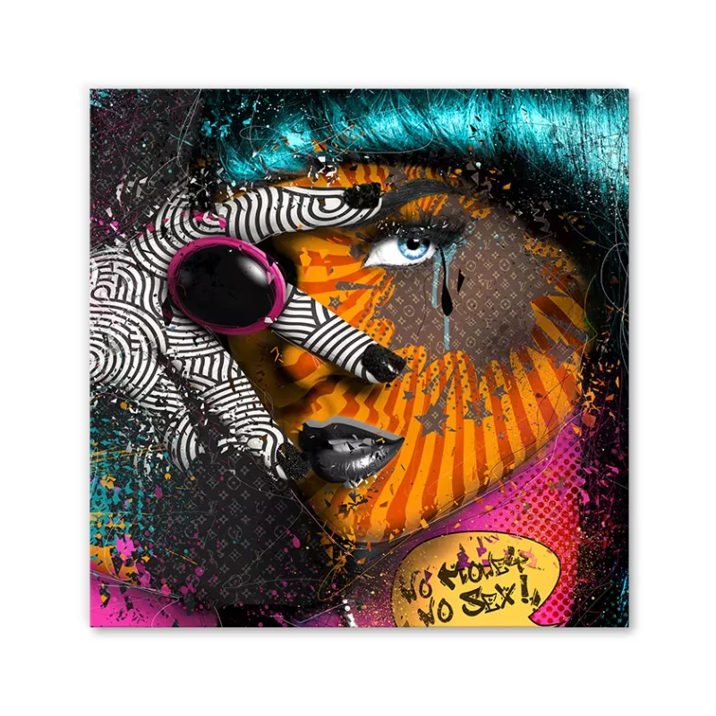 Холст ПлакатУличный Граффити Сексуальная Женщина Настенное Искусство Картина С