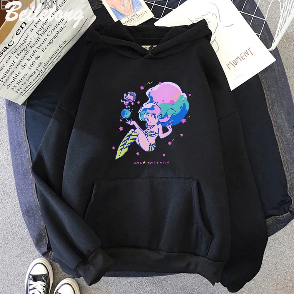 

Толстовка Urusei yatсура, Осенний свитшот для женщин и мужчин, Смешные Пуловеры с классическим принтом LUM x RAN x ATARU, уличная одежда унисекс Y2k