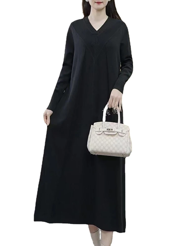 Женские фиолетовые вязаные шерстяные толстые теплые свитеры с шарфом осенние