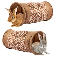 tunnel for a rabbit collapsible guinea pig cat tunnel toys with attractive sound paper for indoor bunny kitten small pets
