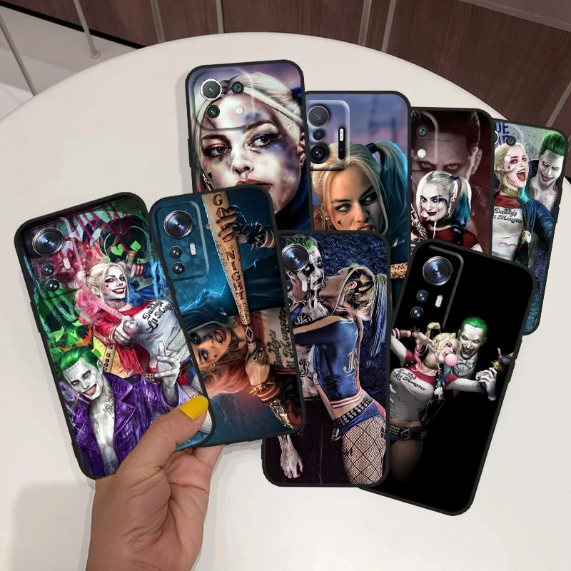 Harley Quinn крутая пара для Xiaomi Mi 12 12T 11 10 11T 10T 9T 9 8 Note Ultra Pro Lite TPU Мягкий силиконовый