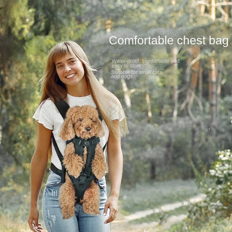 

Chest pet bag, wrap around large dog backpack, easy to carry when going out