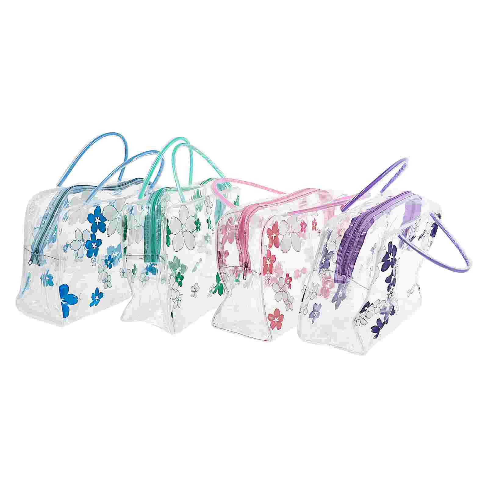 

4Pcs Convenient Cosmetics Storage Bags Travel Toiletry Bags Portable Wash Bags
