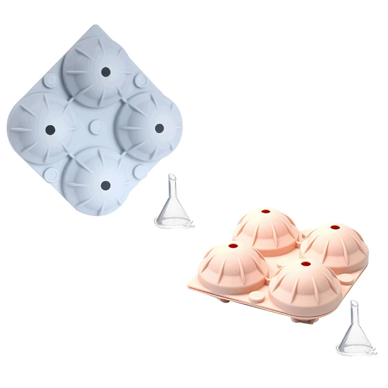 

Форма для льда в форме шара, охлаждающая форма для виски, вина, льдогенератор, многоразовые кубики льда, форма для морозильной камеры с крышк...