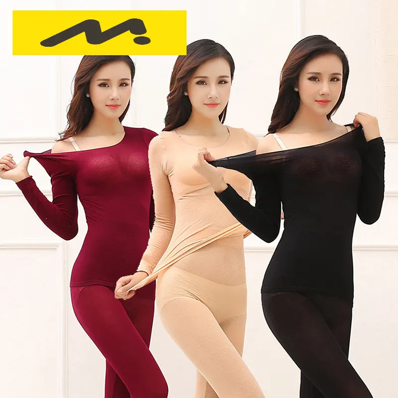 2 Piece Clothing Set Warm-Keep Winter Clothing for Male Female Warm Thermal Underwear Set Two Pieces Thermal Suit Long Clothing