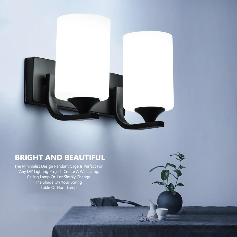 

Светодиодная настенная лампа E27, современный прикроватный светильник для чтения в стиле ретро, с одной и двумя головками, для отеля, спальни, коридора