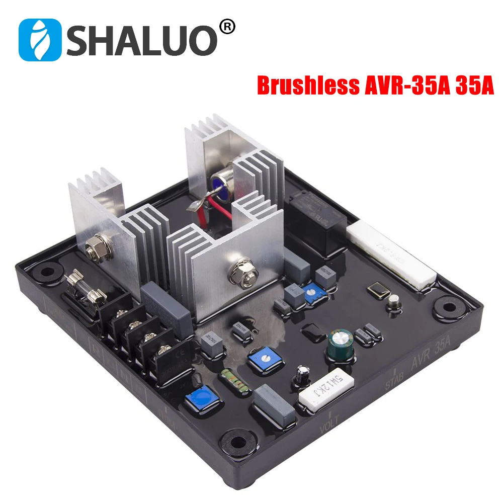 AVR AVR-35A Brushless Generator Automatic Voltage Regulator for Alternator Generator Stabilizer Control Module Parts POW50A