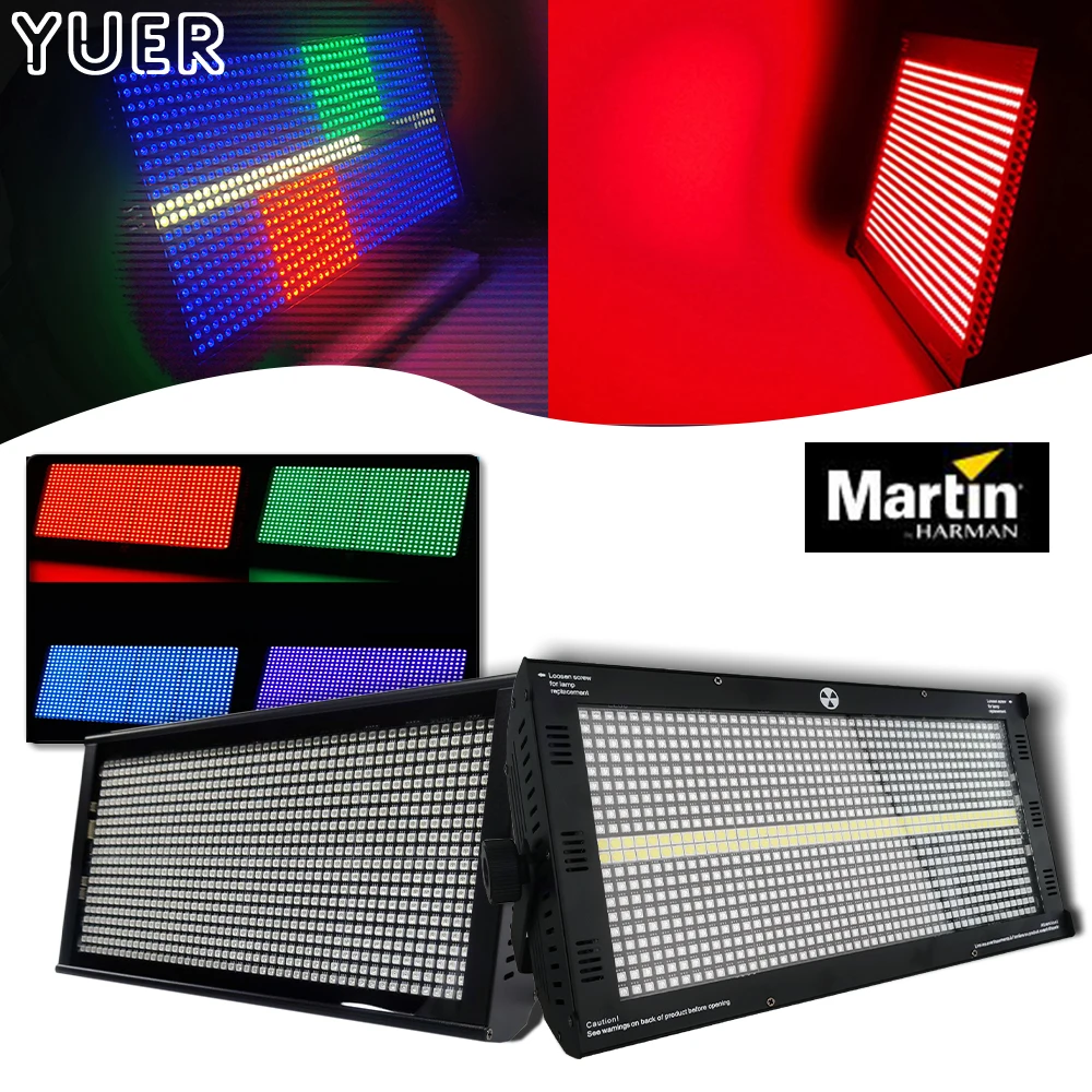 Martin Atomic Bar Stage Lighting LED 8 +8 Segment Strobe Light Horse Racing Wash Flash Marquee Light  Background Dyeing Lights