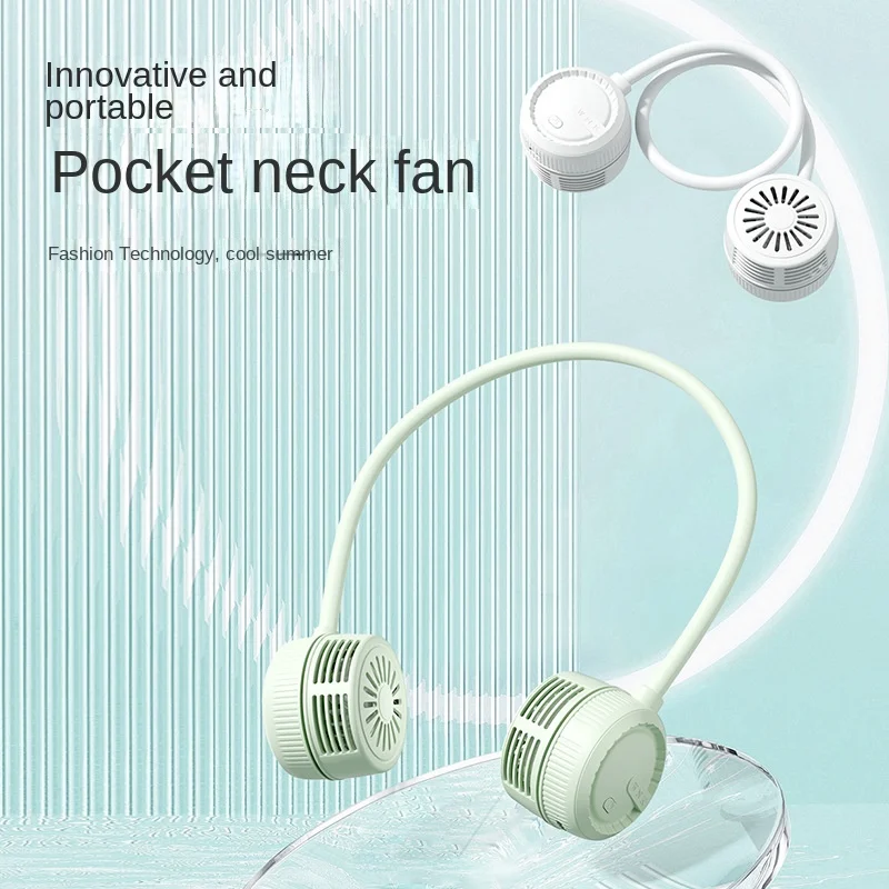 

USB Portable Fan Outdoor Sports Mini Fan Super Silent Long Lasting Pocket Hanging Neck Fan Ventilater Mini Air Conditioner