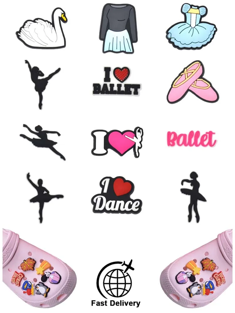 

1Pcs PVC Dancer for Croc Charm DIY Shoes Accessories Badge Women Clogs Buckle Kids Pins Decoration Jeans X-mas Gift Wholesale