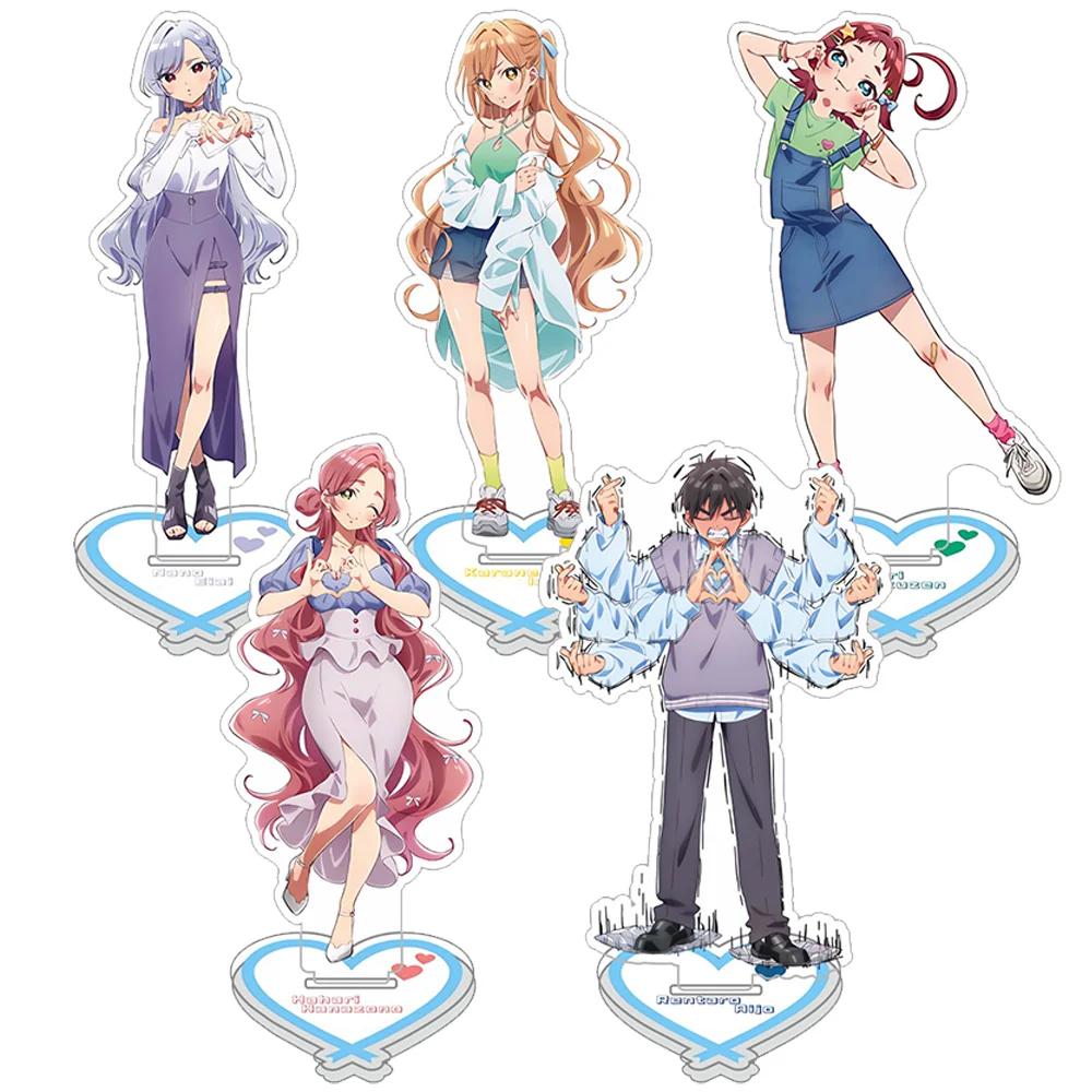 Фото Аниме Acrylic Stand Kimi no koto ga Dai Dai Dai Daisuki na Hyaku-nin no Kanojo Hanazono Hakari 15cm Фигурка Модель Кукла Подарки №1