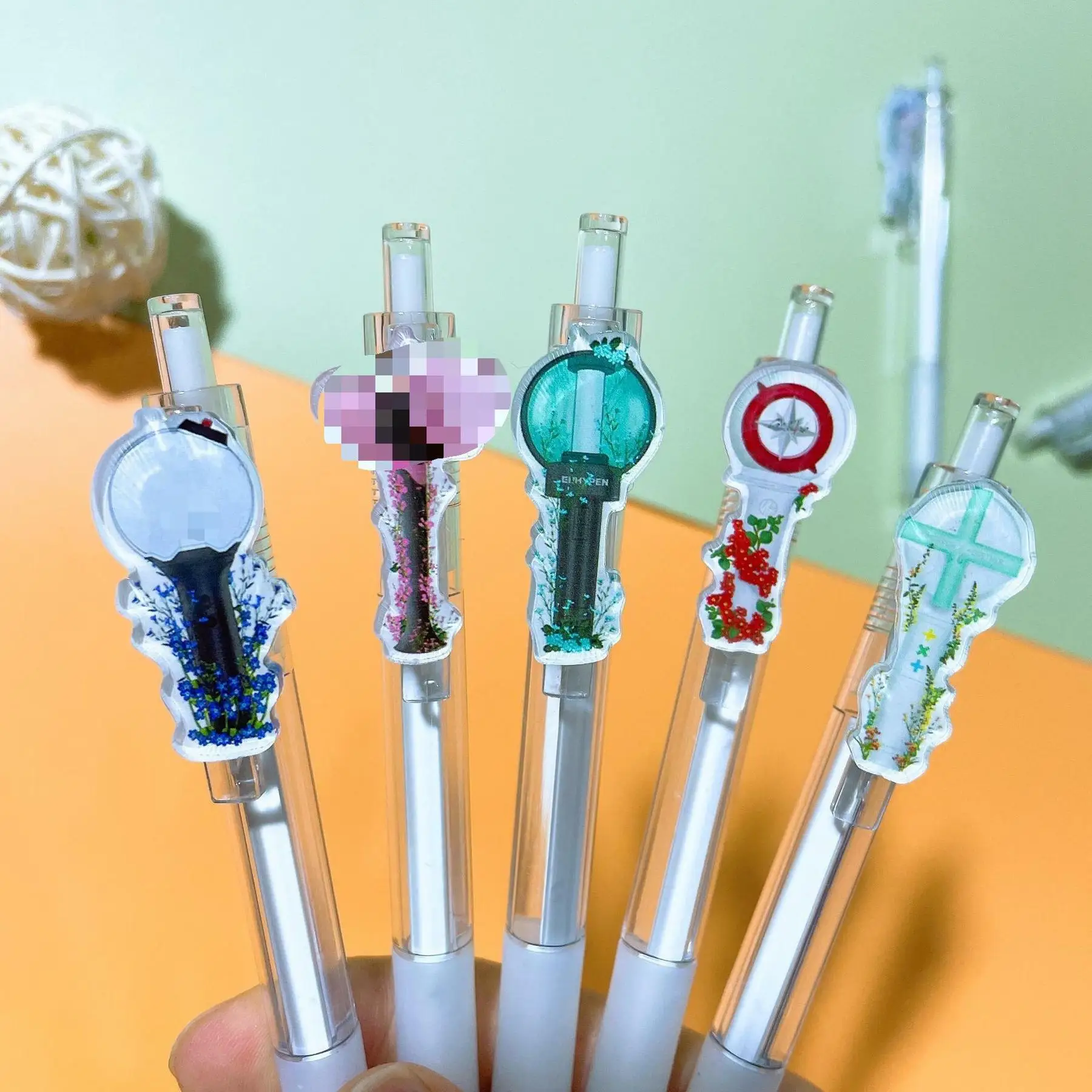 

KPOP new boy group exo red velvet Stray Kids exam writing gel ballpoint pen school office writing stationery Gift JIMIN SUGA JIN