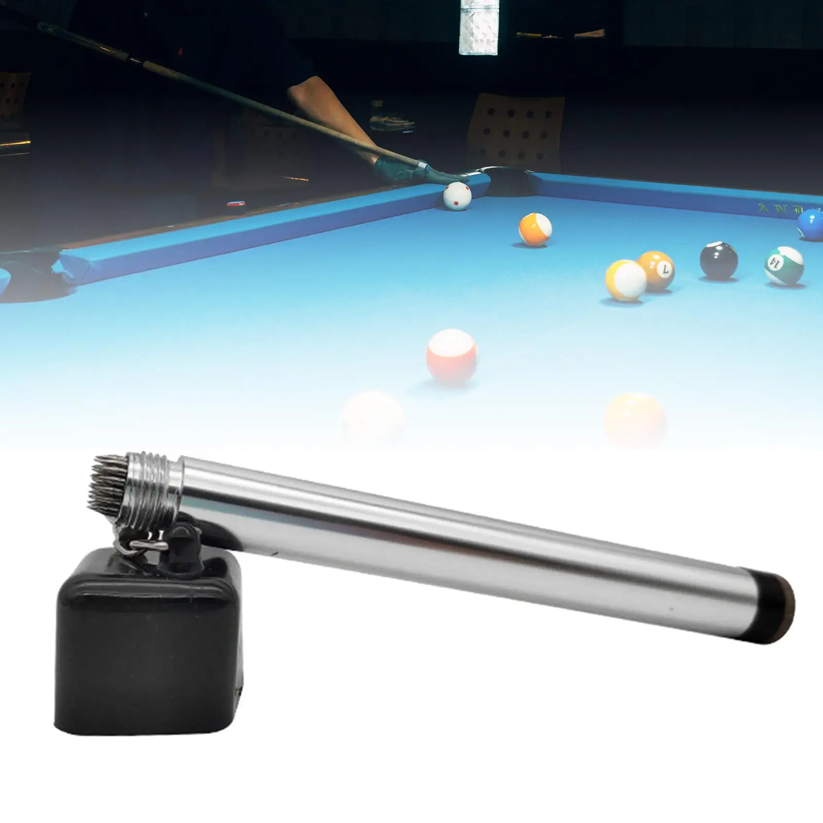 

Billiards Pool Cue Chalk Holder, Snooker Chalk Holder, 2 in 1 Chalk Keeper, Cue Chalk Carrier Billiard Cue Tip Pricker