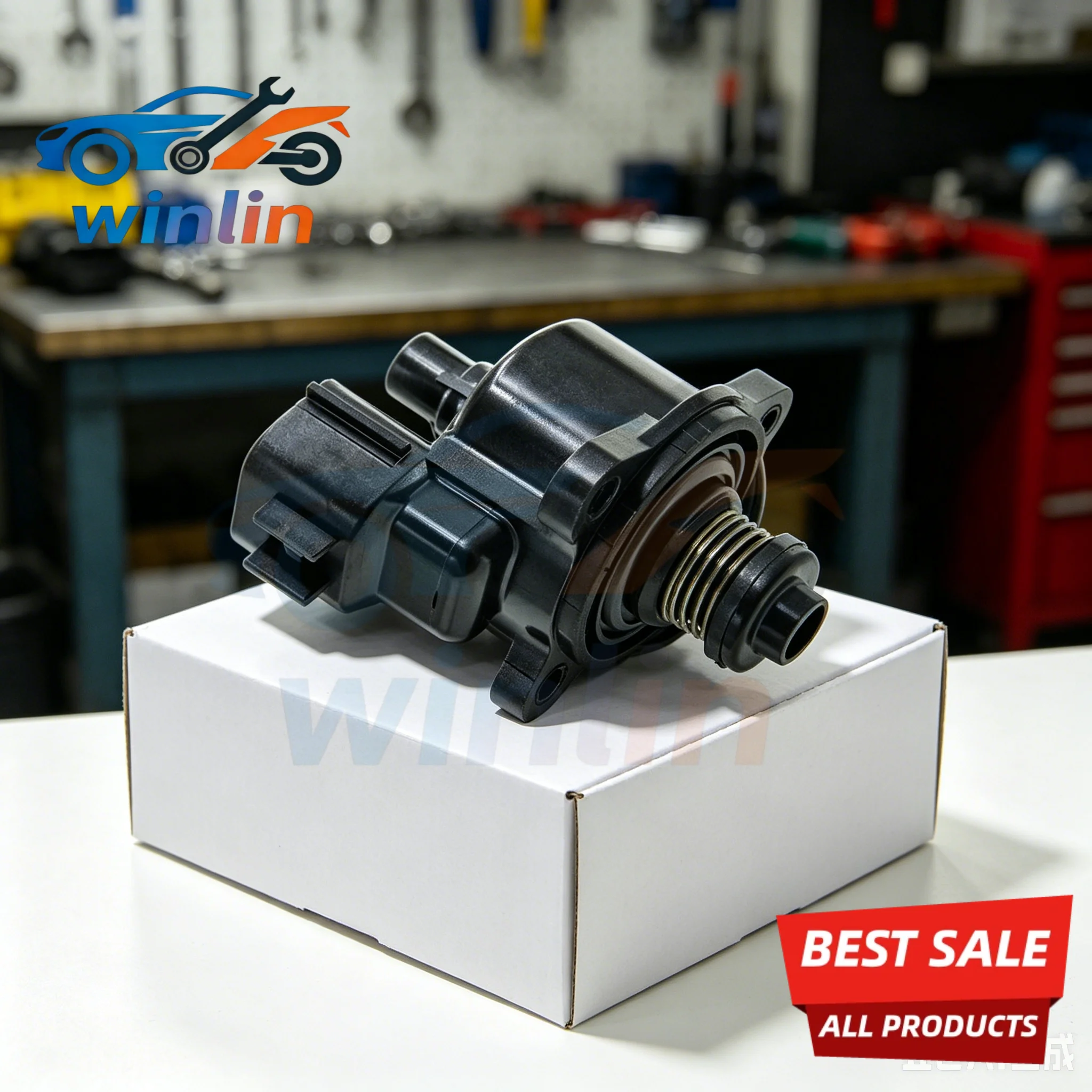 Фото Клапан регулировки холостого хода OEM IAC 1450A067 для Mitsubishi Pajero Mini VR F5 MD628274 MD628316 №1