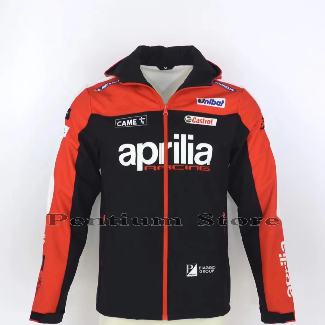 

Мотоциклетные Куртки для Aprilia GP, гоночная команда с капюшоном для верховой езды, брикет на молнии, сохраняет тепло