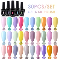 nailco 15ml 30pcsset gel nail polish uv lakiery hybrydowe nails art for colors vernis manicure semi permanent varnish soak off