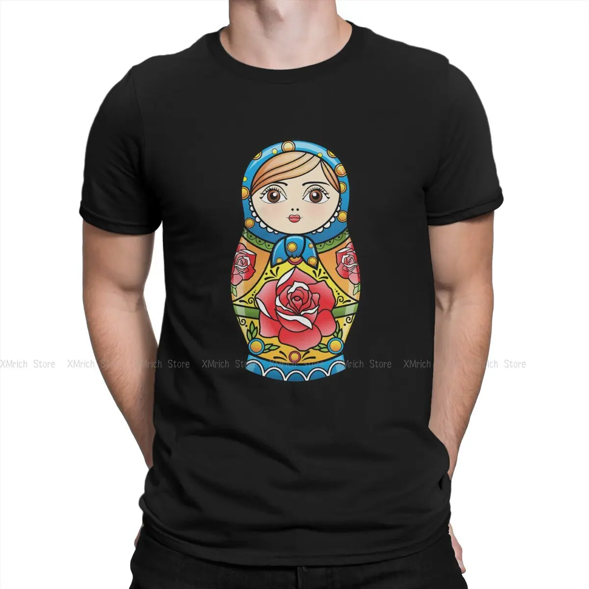 Nesting Essential  Hip Hop TShirt Matryoshka Doll Babushka Stacking Russian Tea Leisure T Shirt Summer T-shirt For Men Women